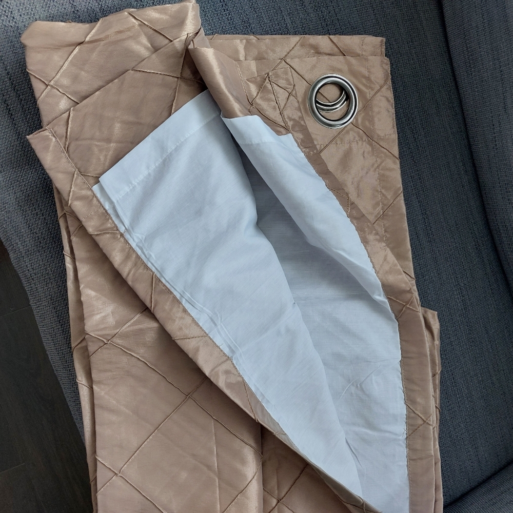 Lined Curtains Copper Color